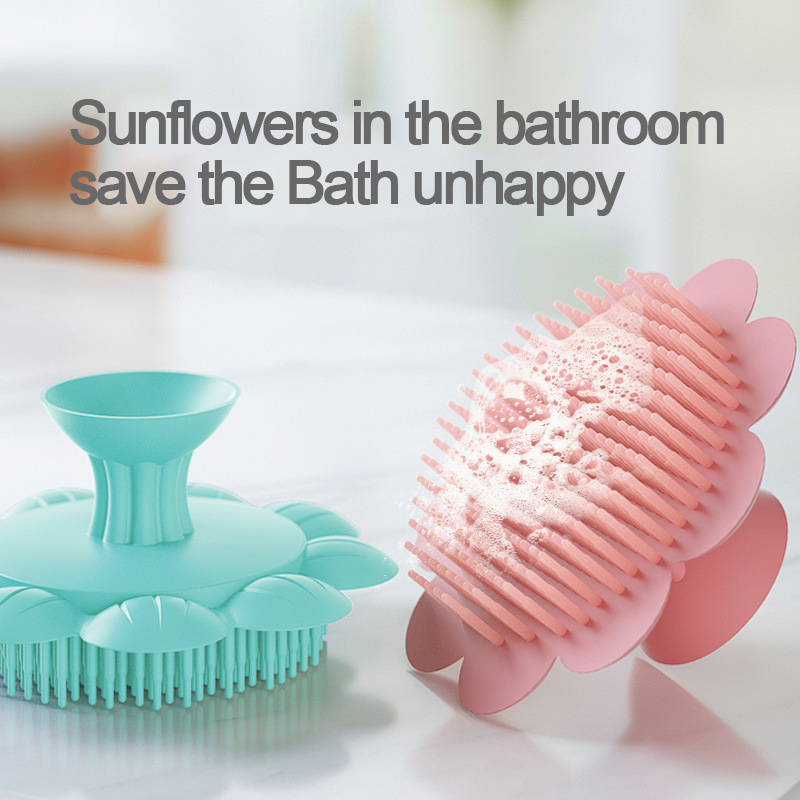 Hair Care For Baby - Baby Care Silicone Bath Brush Kids