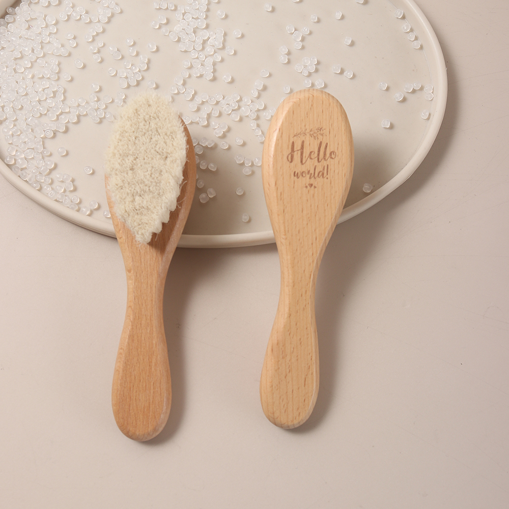 Hair Care For Baby - Natural Baby Hair Care Brush: Beechwood