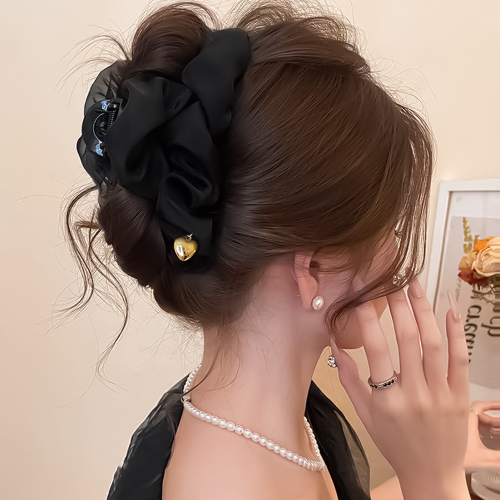 Hair Clip Claw Large - Women Large Mesh Hair Claw Clips