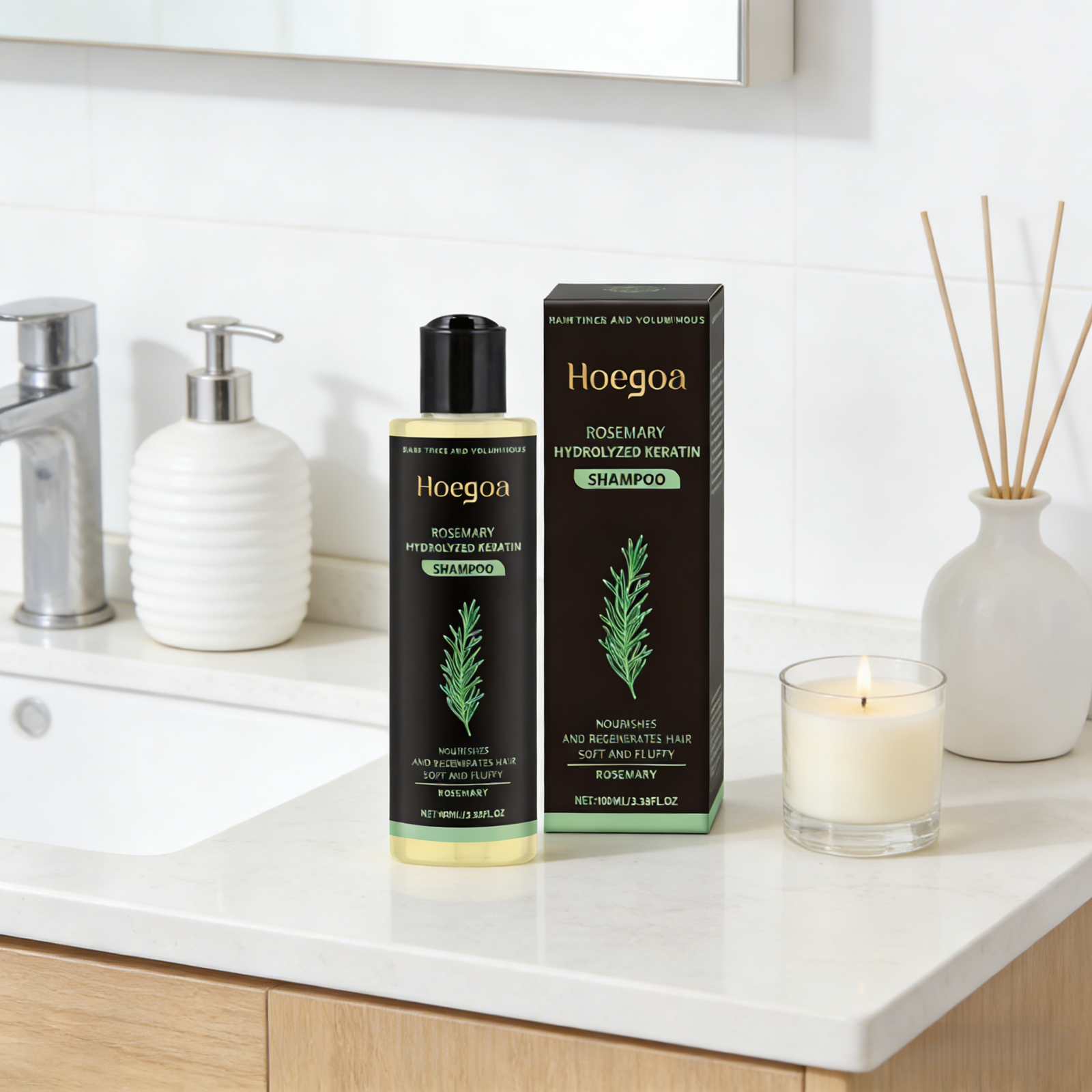 Rosemary Hair Oil - Hoegoa Rosemary Hydrolyzed Keratin Shampoo Anti