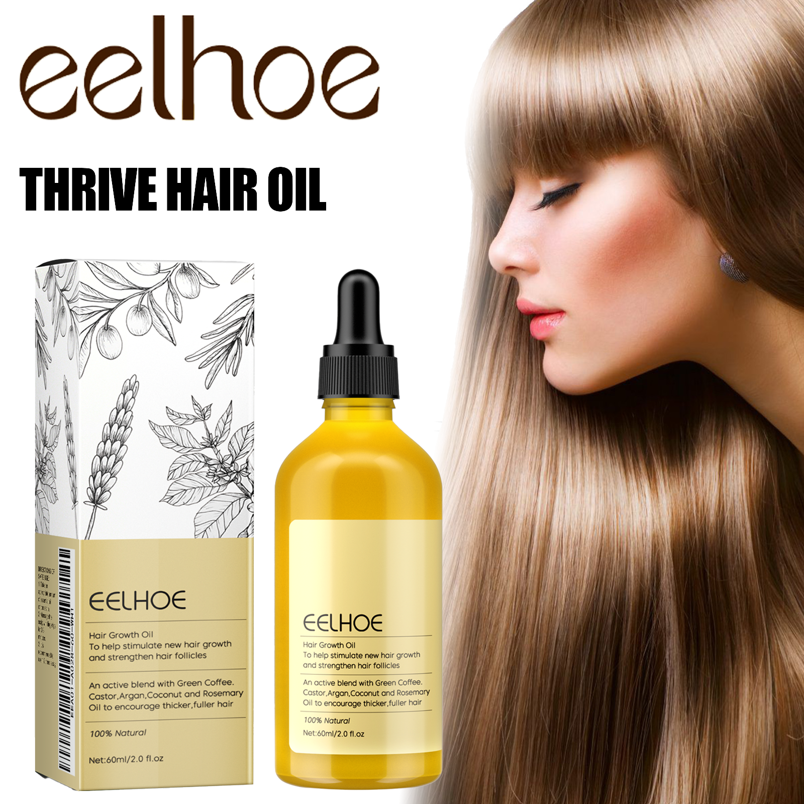 Rosemary Hair Oil - Rosemary Hair Growth Oil 60ml Anti