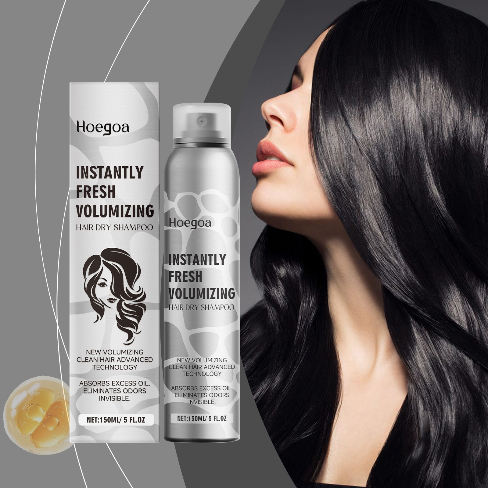 Hair Care Nature - Hair Dry Shampoo Volumizing Refreshing Oil