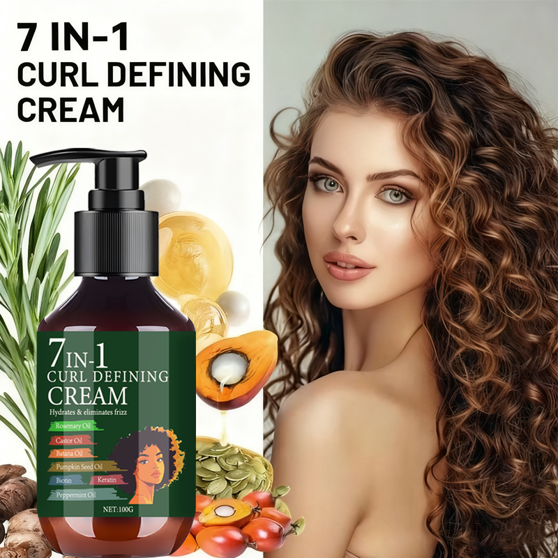 7 IN 1 curl defining cream 1+1 - Rosemary Hair Oil ulasan dan harga