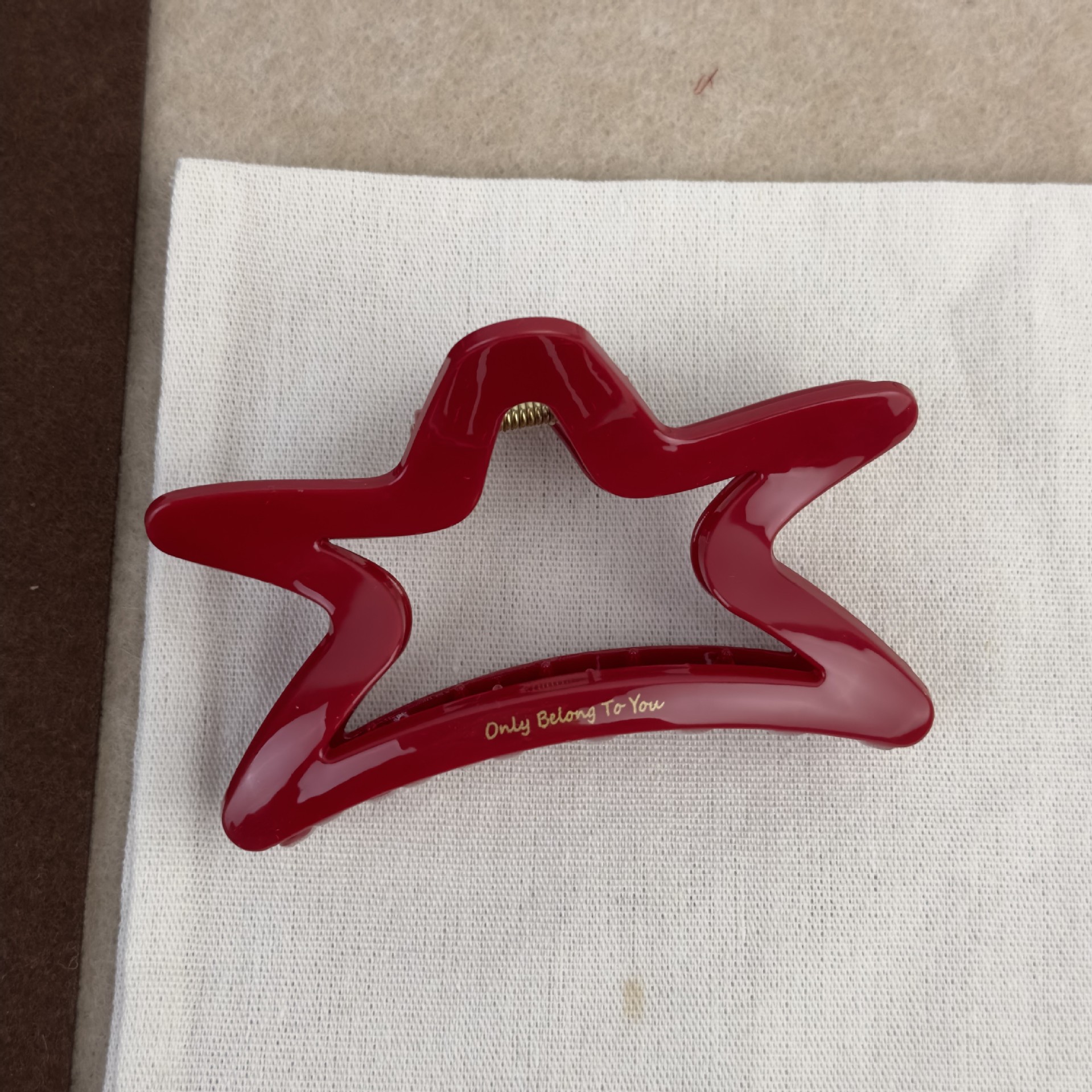French Red Collection! Large G - Hair Clip Claw Large ulasan dan harga