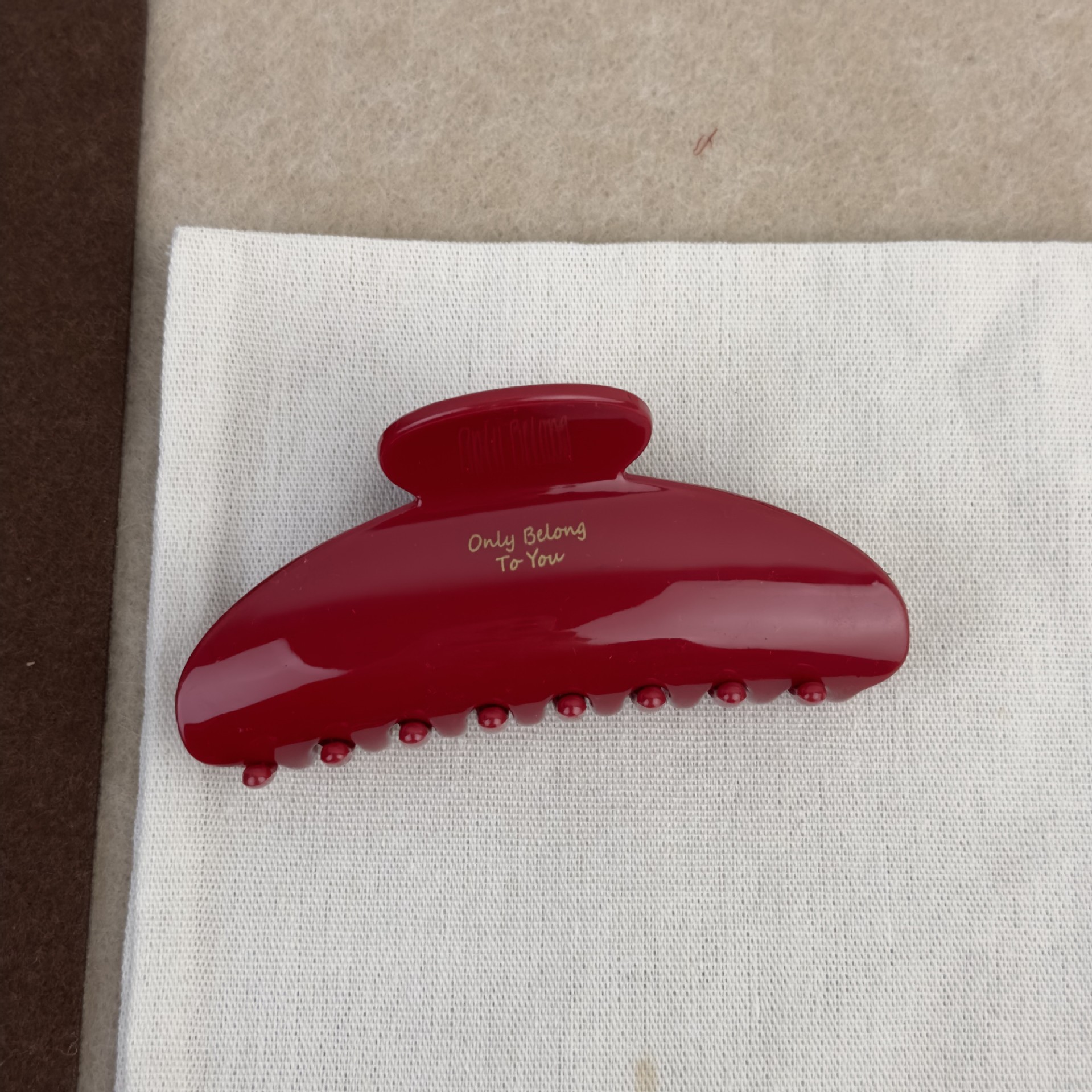 French Red Collection! Large G - Hair Clip Claw Large ulasan dan harga