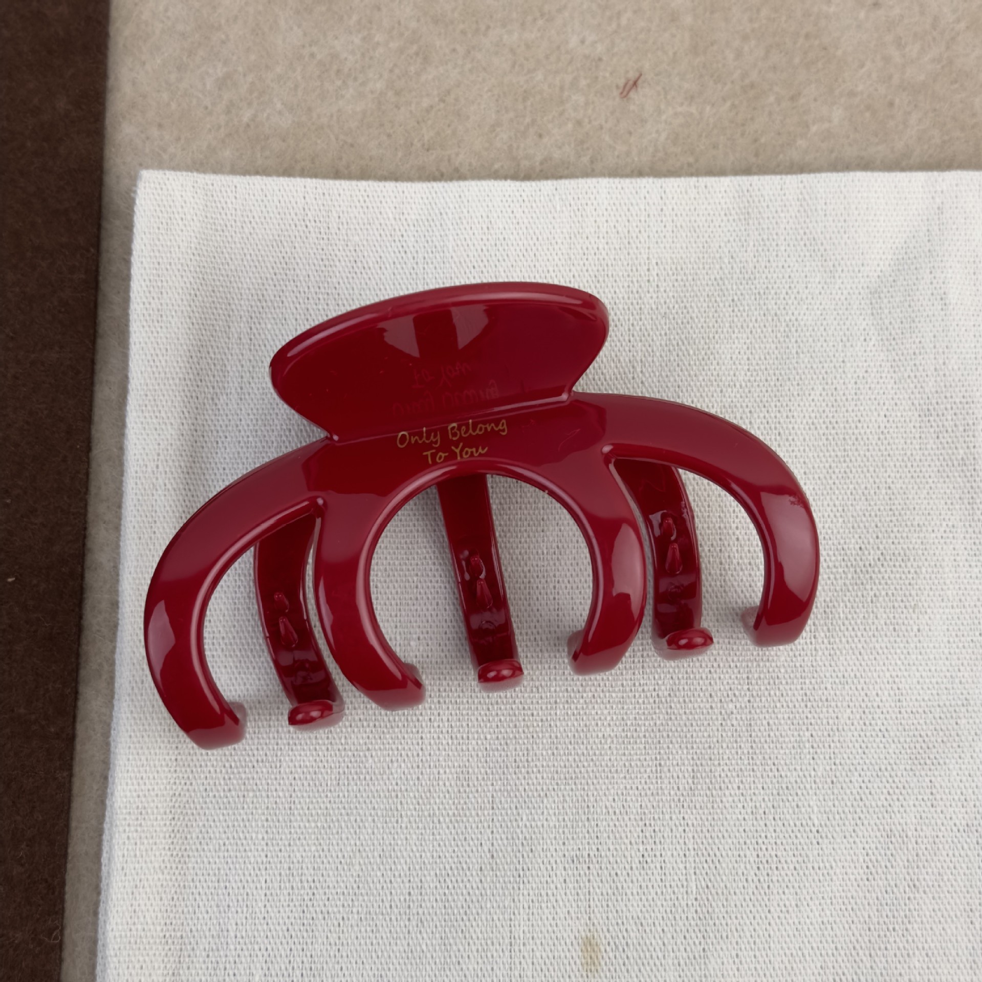 French Red Collection! Large G - Hair Clip Claw Large ulasan dan harga