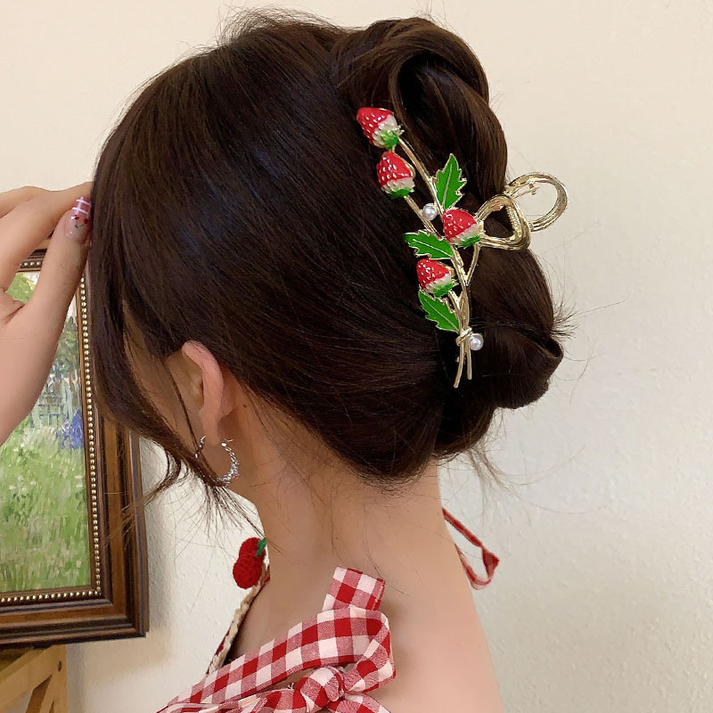 New Sweet Flower Durian Hair C - Hair Clip Claw Large ulasan dan harga