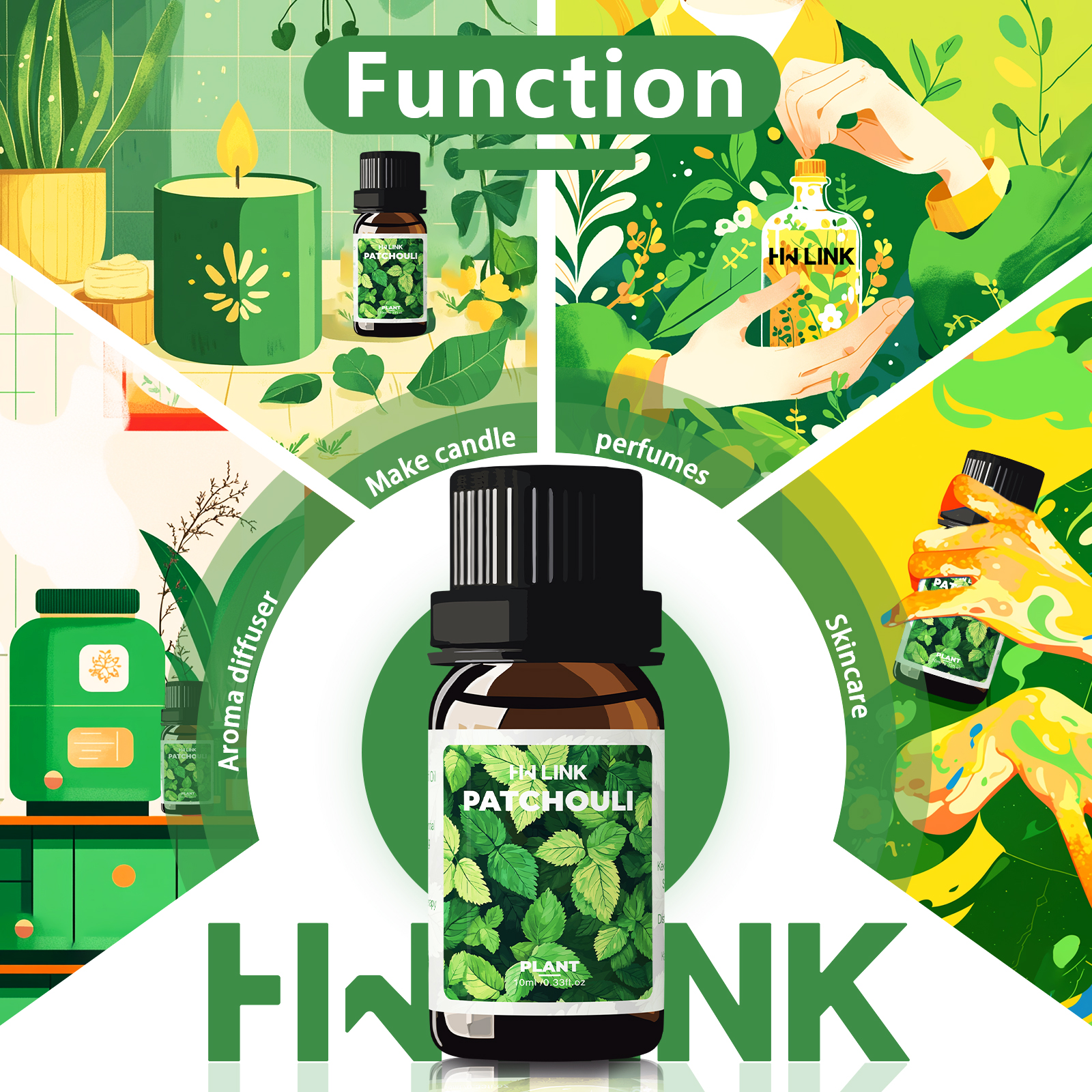 10ml Patchouli Essential Oils  - Hair Care Nature ulasan dan harga