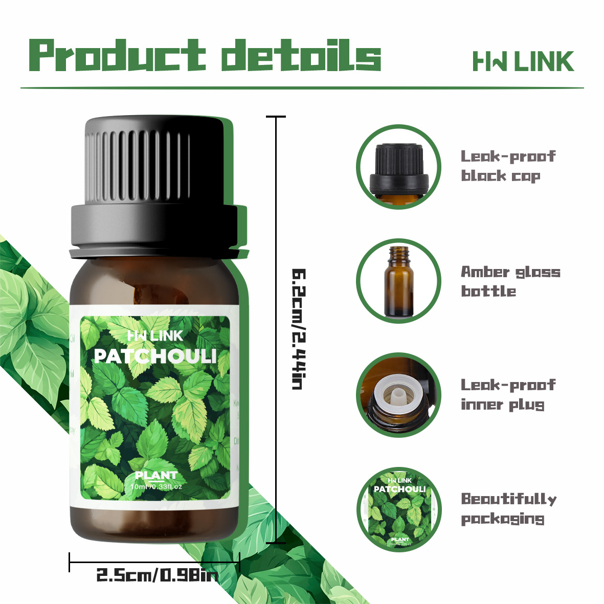 10ml Patchouli Essential Oils  - Hair Care Nature ulasan dan harga