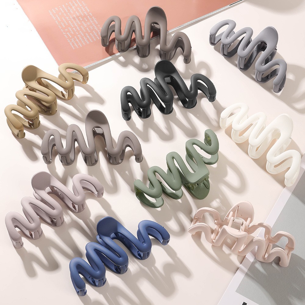 New Fashion Large Frosted Colo - Hair Clip Claw Large ulasan dan harga
