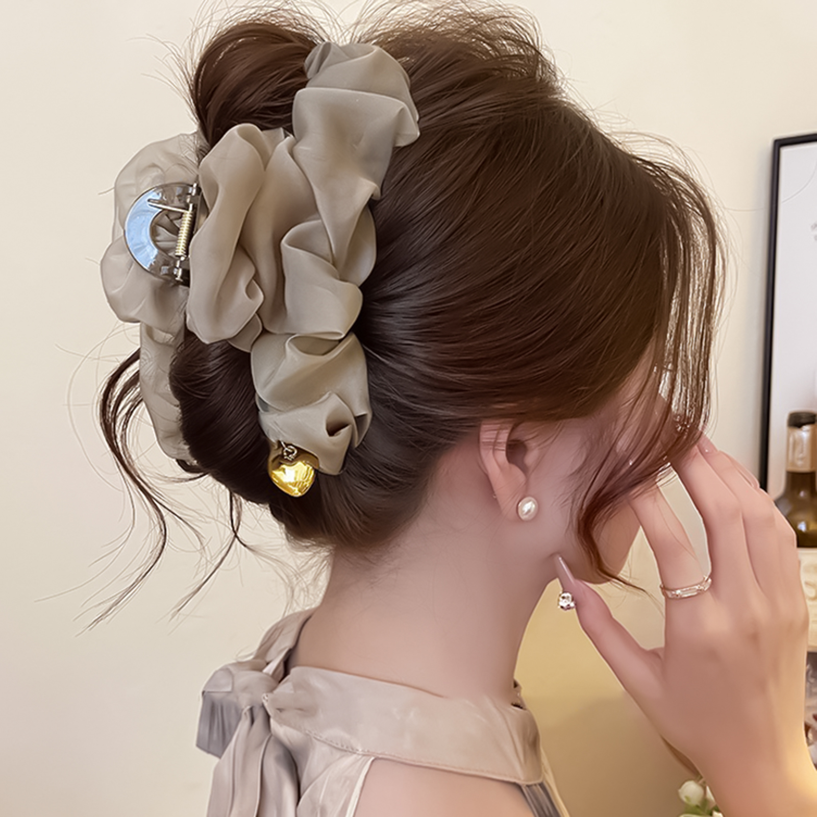 Women Large Mesh Hair Claw Cli - Hair Clip Claw Large ulasan dan harga