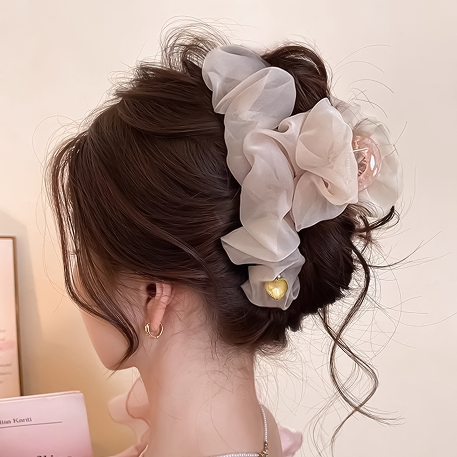 Women Large Mesh Hair Claw Cli - Hair Clip Claw Large ulasan dan harga