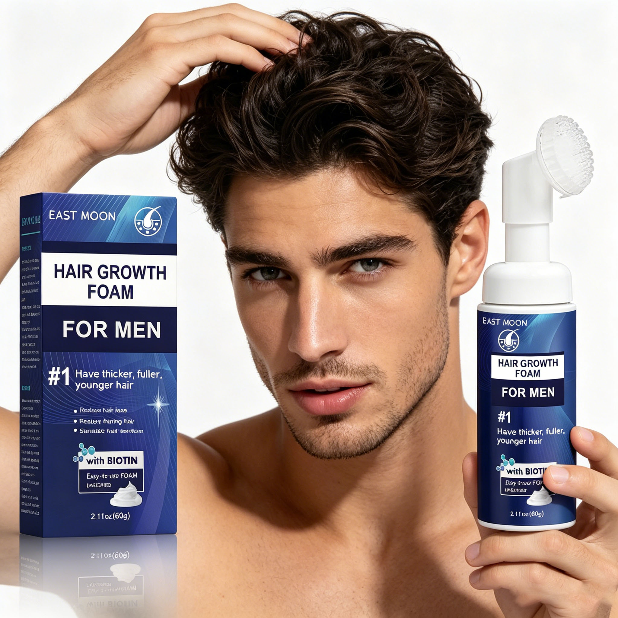 Hair Growth Foam Silicone Brus - Hair Care Nature ulasan dan harga