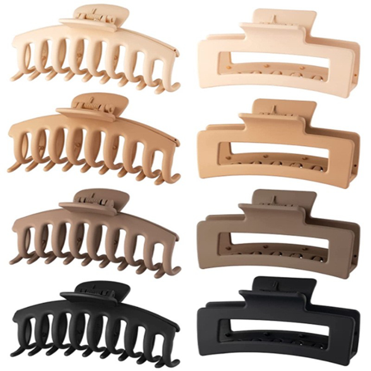 Black Hair Clips for Women - 8 - Hair Clip Claw Large ulasan dan harga