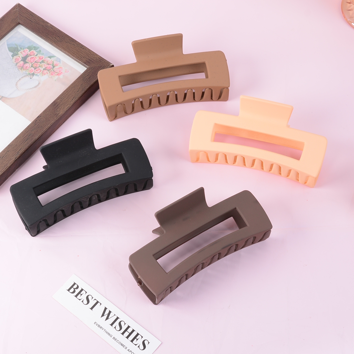 Black Hair Clips for Women - 8 - Hair Clip Claw Large ulasan dan harga