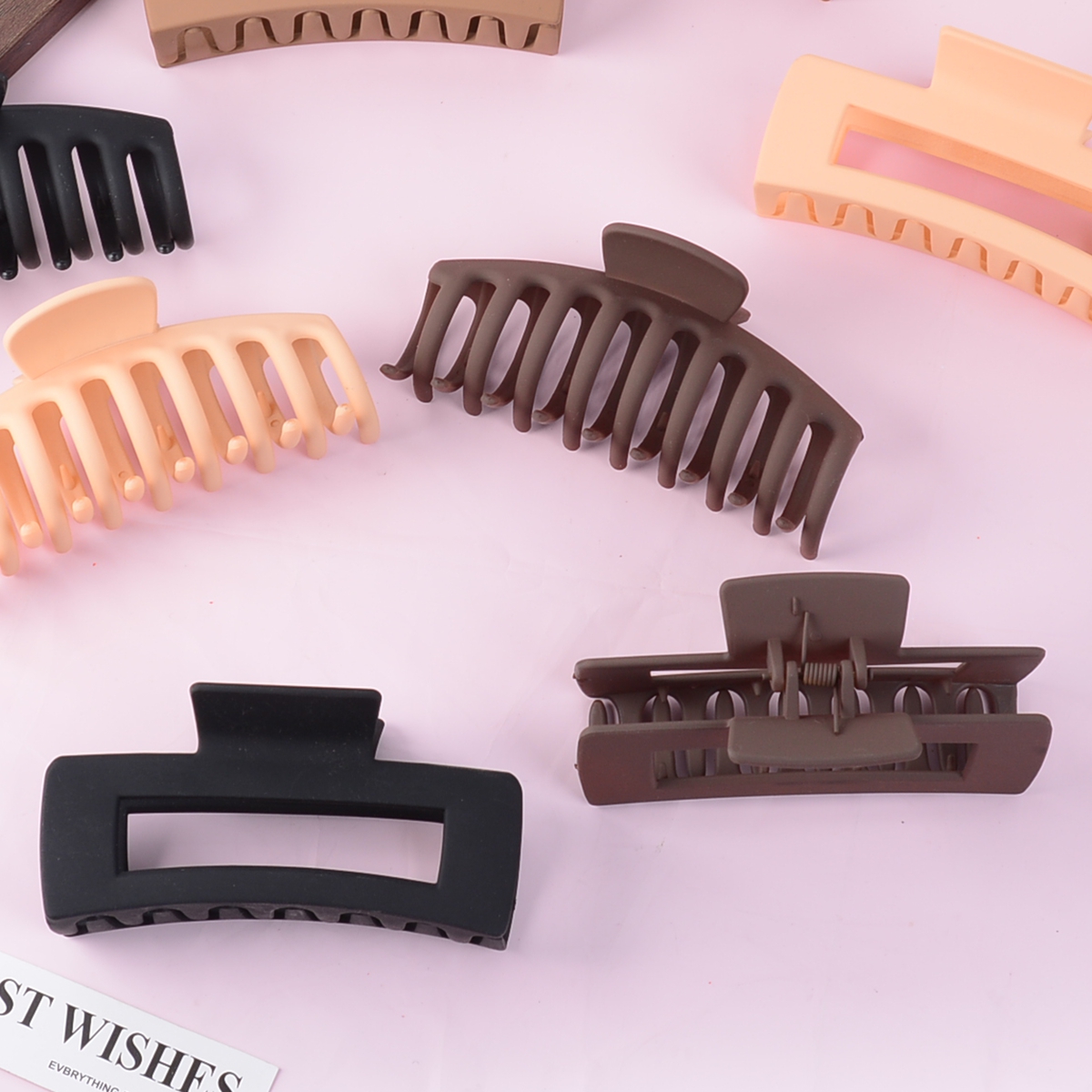 Black Hair Clips for Women - 8 - Hair Clip Claw Large ulasan dan harga
