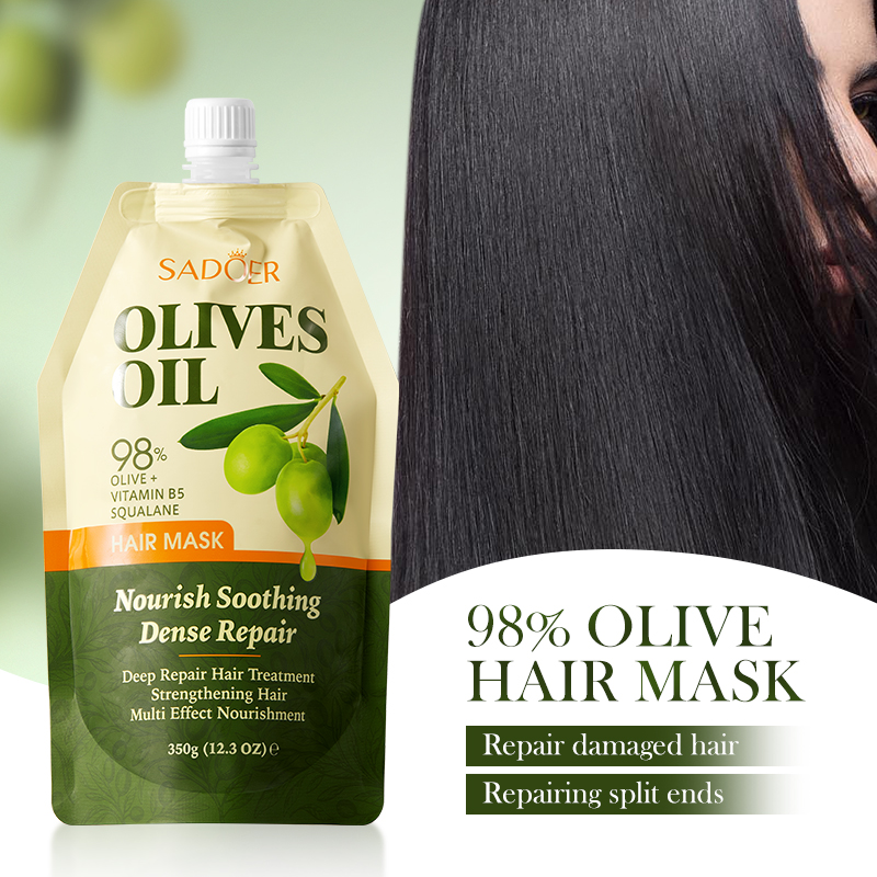 1/2Bags Olive Oil Hair Mask Co - Deep Conditioner Mask ulasan dan harga