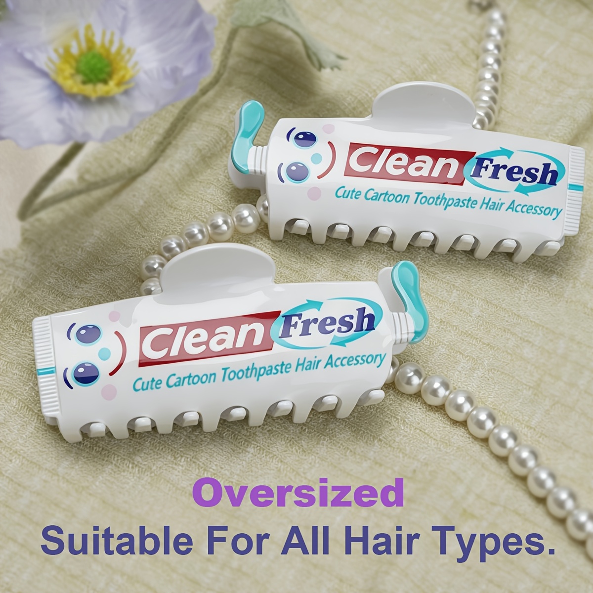 1pc Cute Cartoon Fun Toothpast - Hair Clip Claw Large ulasan dan harga