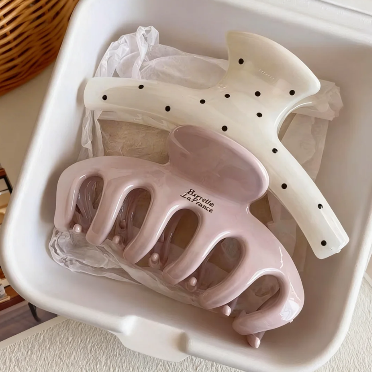 Large-Sized Acrylic Shark Bone - Hair Clip Claw Large ulasan dan harga