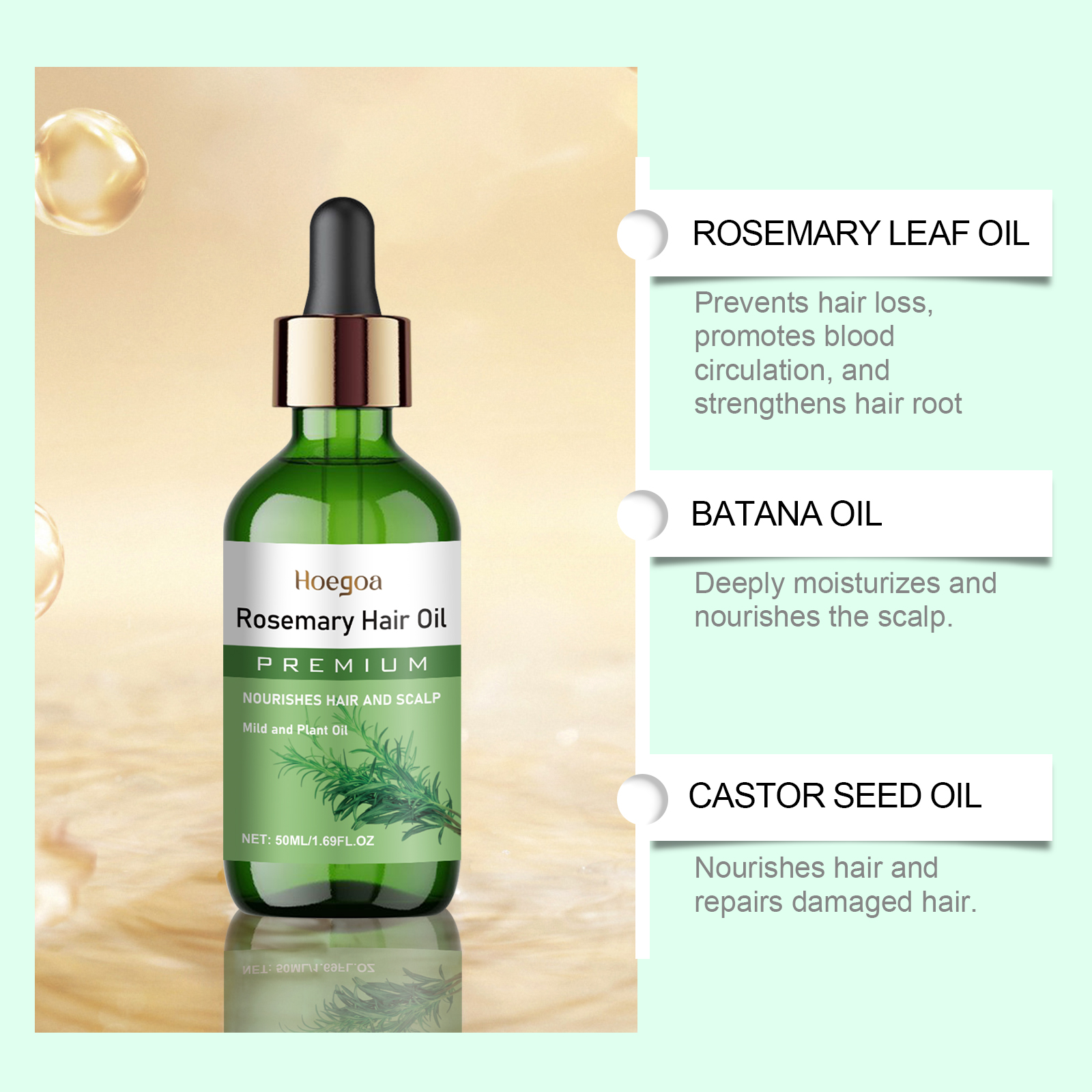 Rosemary Hair Essential Oil Sc - Rosemary Hair Oil ulasan dan harga