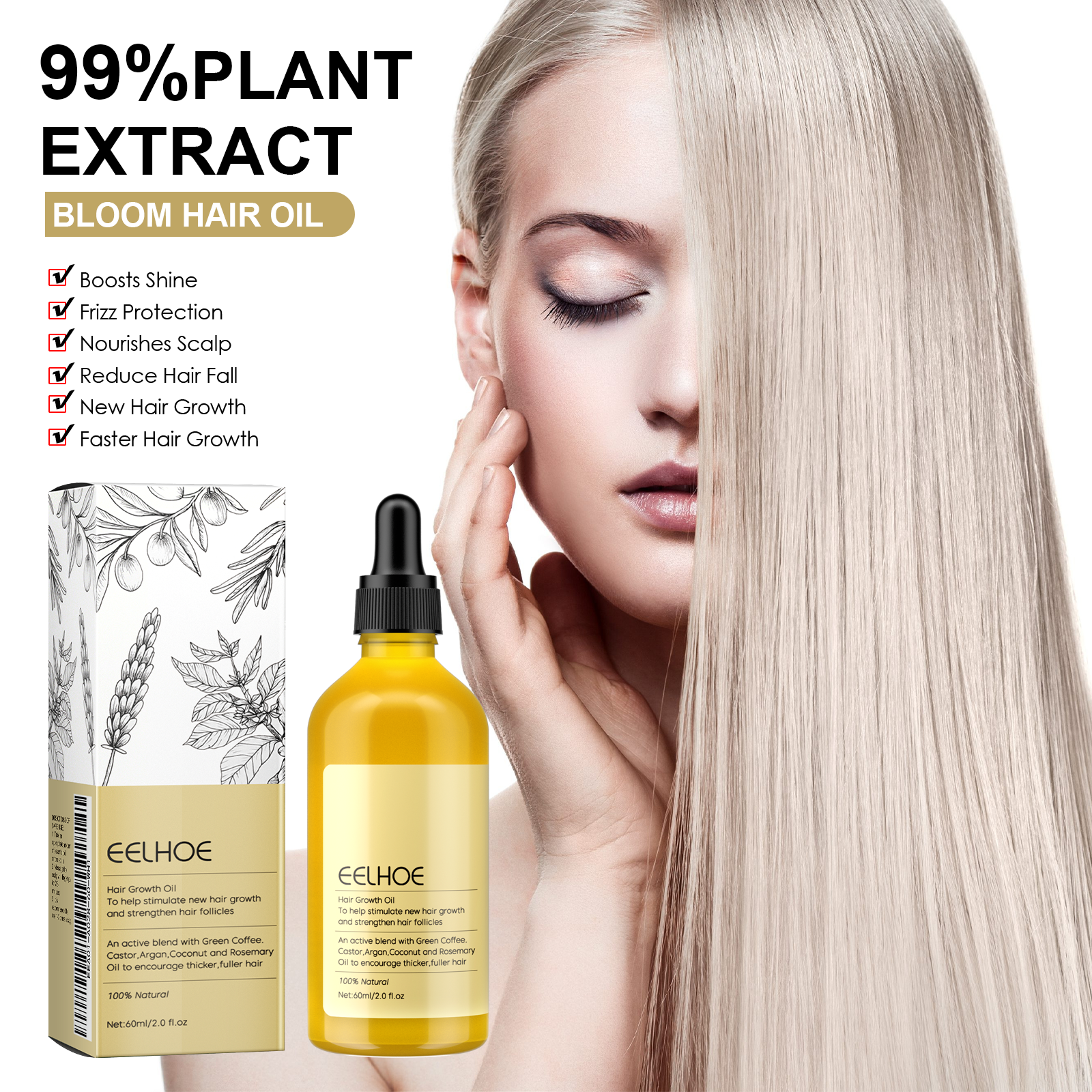 Rosemary Hair Growth Oil 60ml  - Rosemary Hair Oil ulasan dan harga