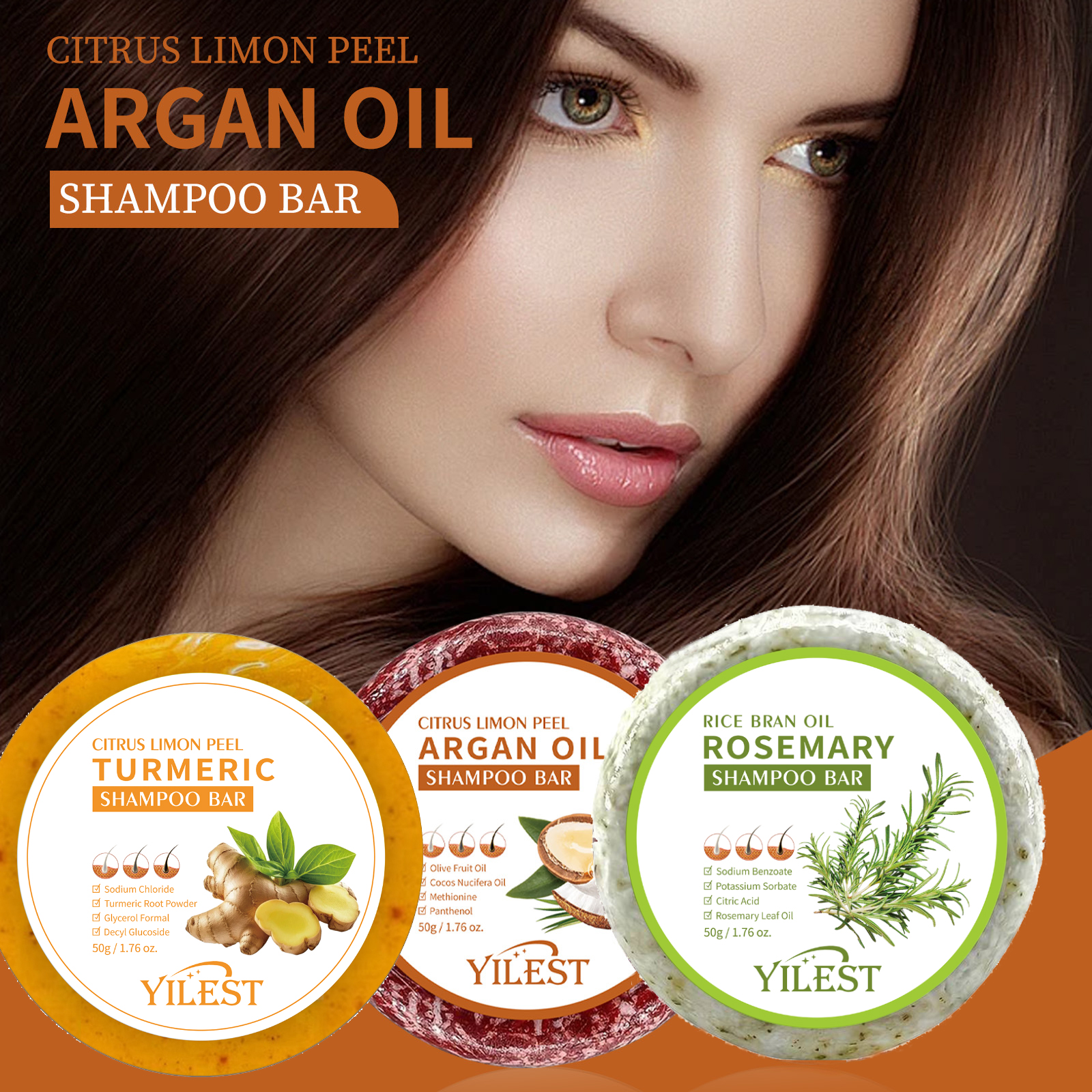 4 Bars of Anti-Hair Loss Shamp - Rosemary Hair Oil ulasan dan harga