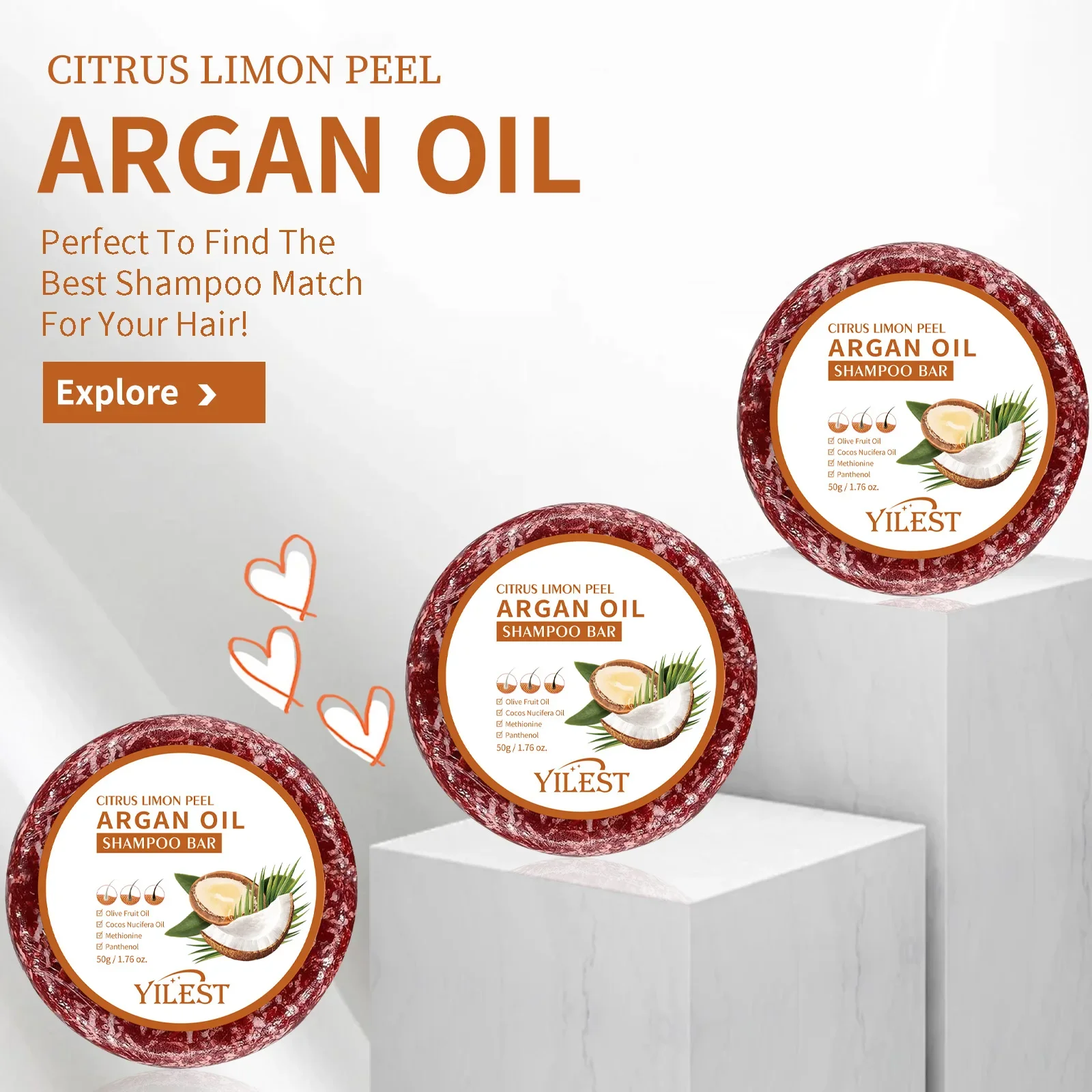 4 Bars of Anti-Hair Loss Shamp - Rosemary Hair Oil ulasan dan harga